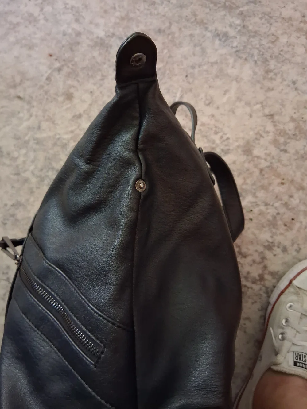 Jessica Simpson Black Backpack Purse GC